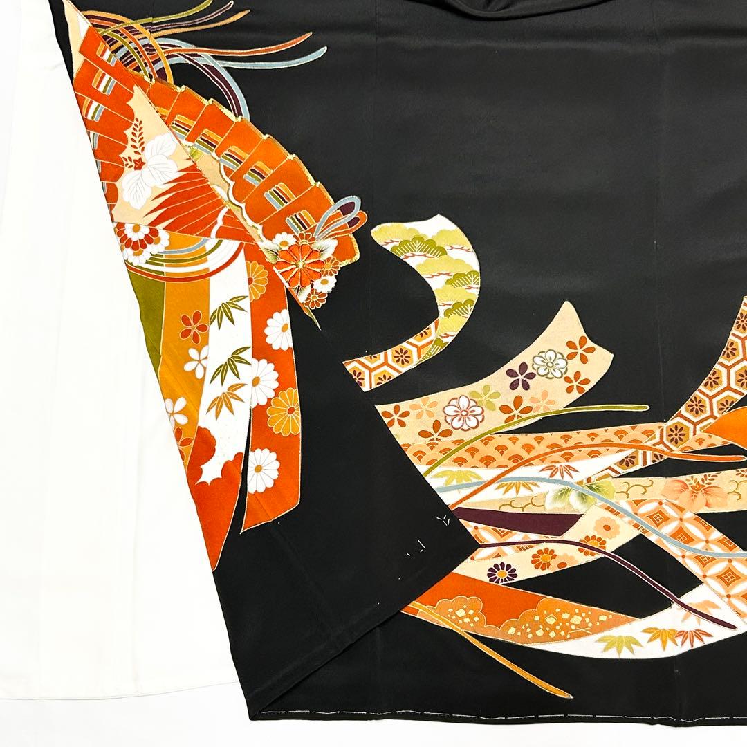 676】友禅•刺繍•金駒刺繍 黒留袖 - メルカリ