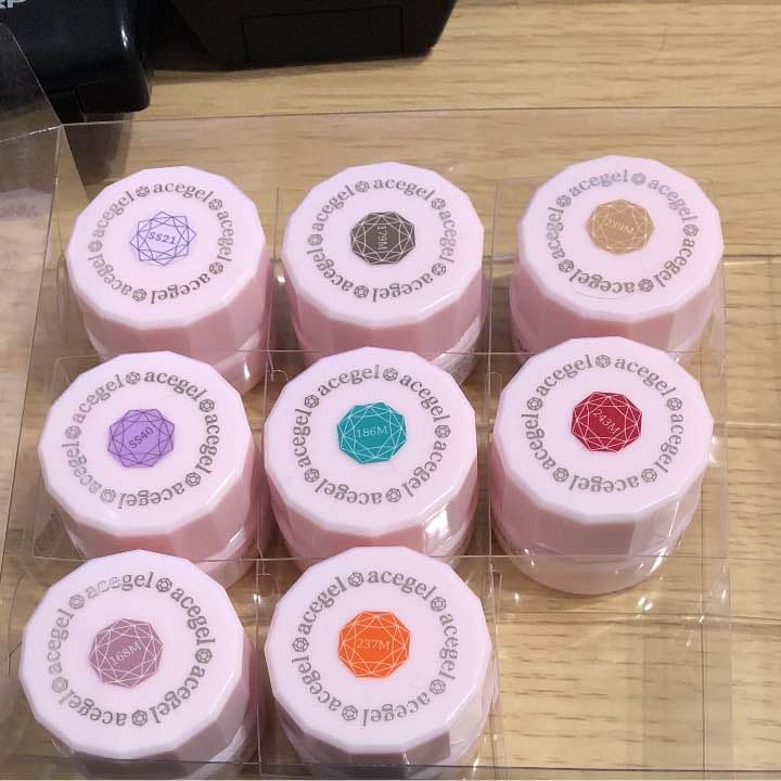 エースジェル カラージェル10色 ♡ エースジェル カラーサンプル(色見本) 45色 | なぁぽんのネイル帖