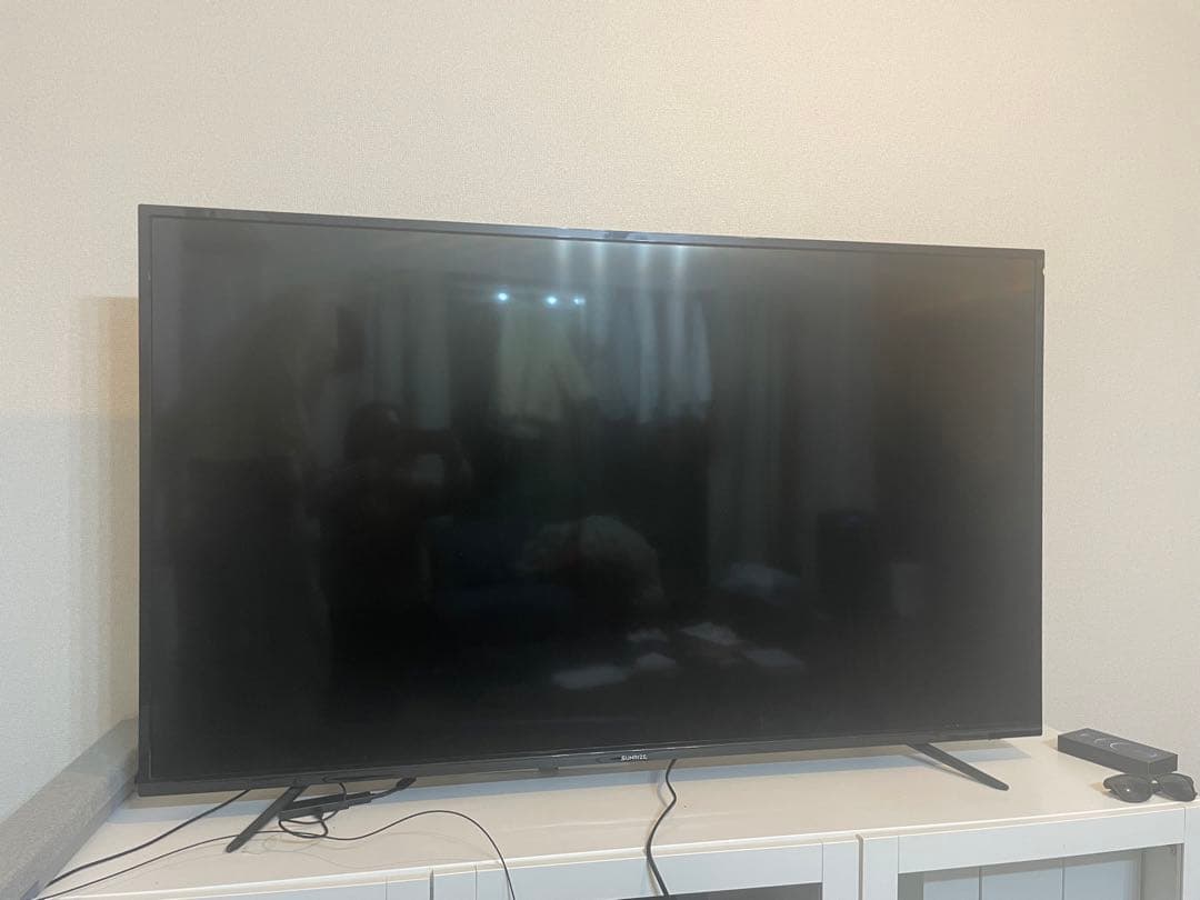 SUNRIZE テレビ 65インチ tv65-4k-bk※バックライト不良 - メルカリ
