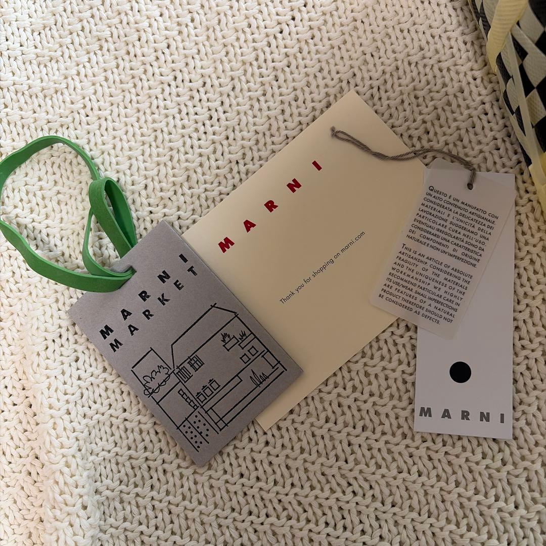 kikirara 様MARNI MARKETチェック柄 かごバッグ