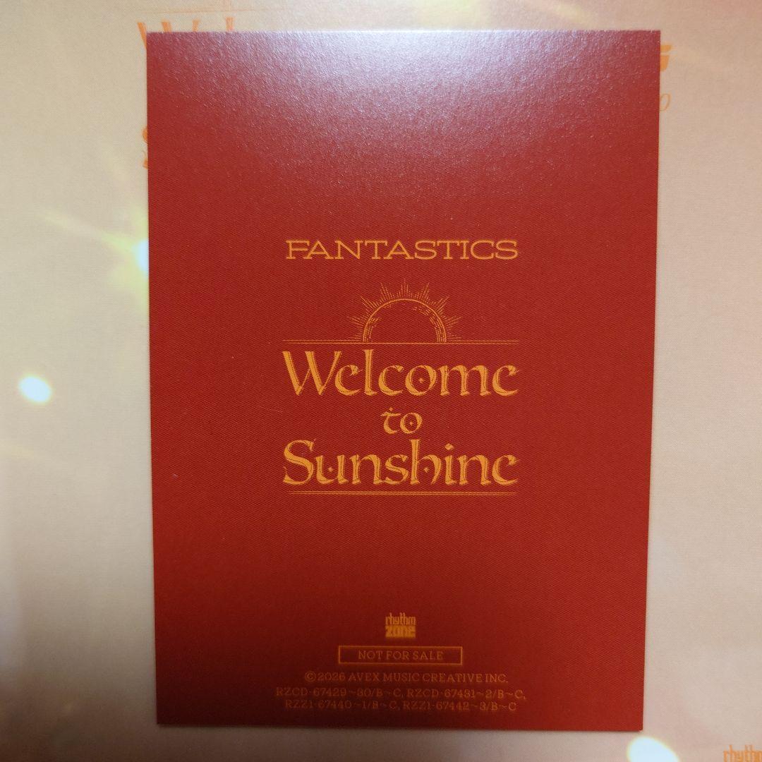 FANTASTICS 中島颯太 Welcome to Sunshine トレカA - メルカリ