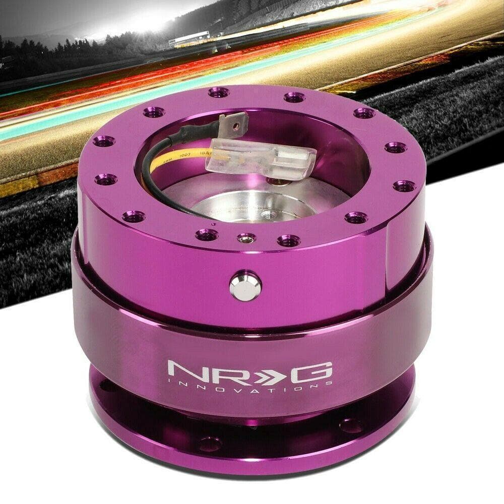 NRG クイックリリース パープル 紫 SRK-200PP ステアリング - メルカリ