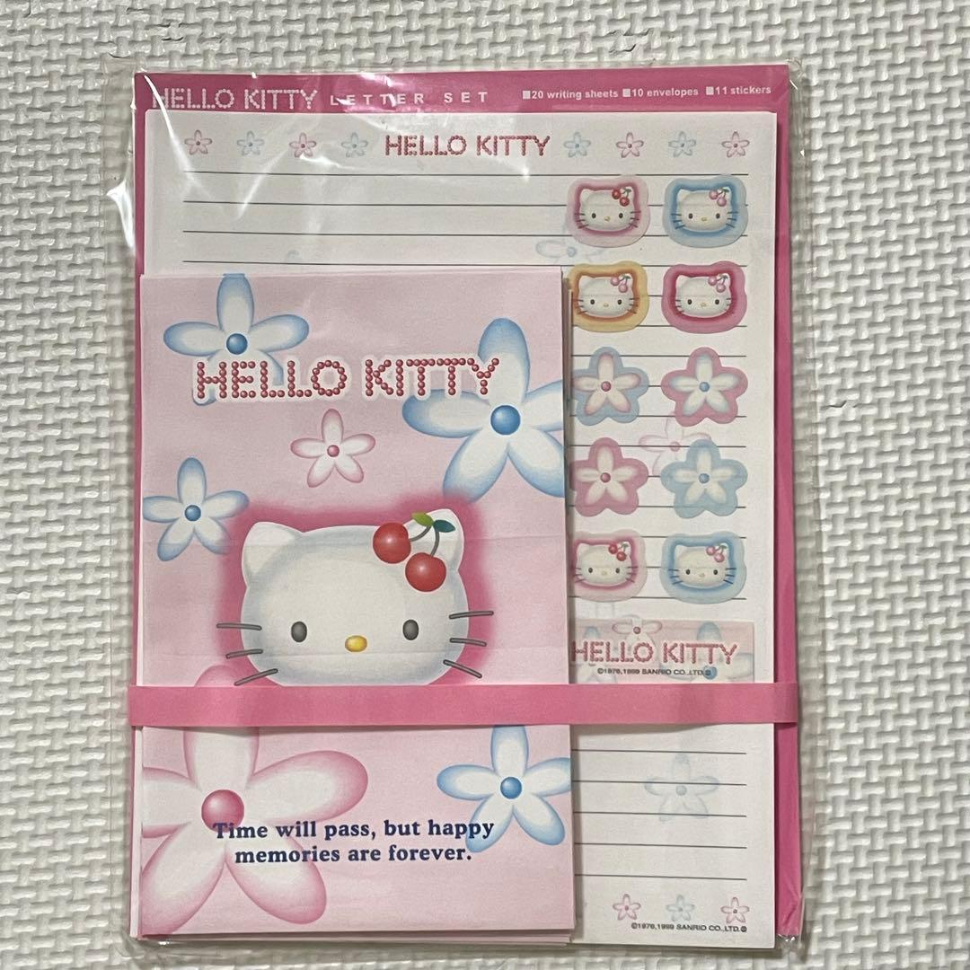 未開封】レア ハローキティ レターセット さくらんぼ 1999年 平成