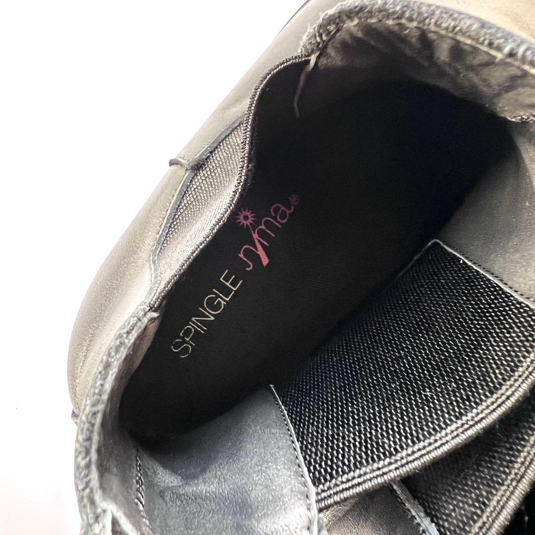 美品☆スピングルムーブ　ニーマ　サイドゴア　ブーツ　SS(23.5cm)ショート