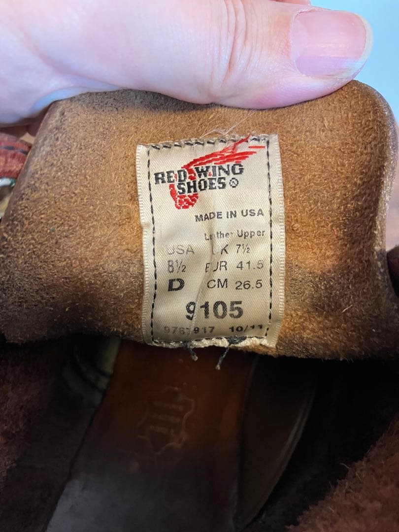 【26.5cm】RED WING 9105 アイリッシュセッター　プレーントゥ