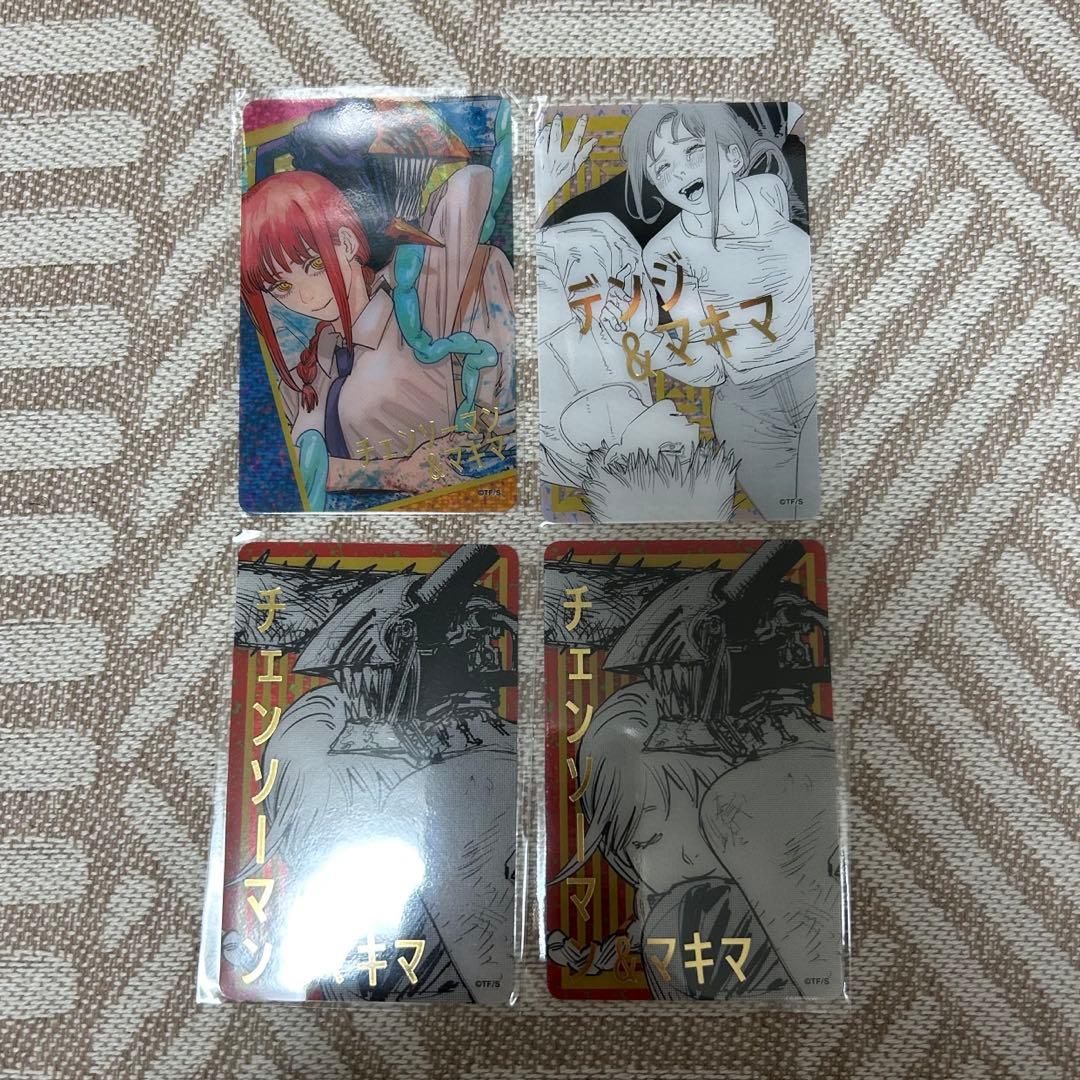 チェンソーマン 箔押しクリアカード デンジ マキマ ジャンプショップ