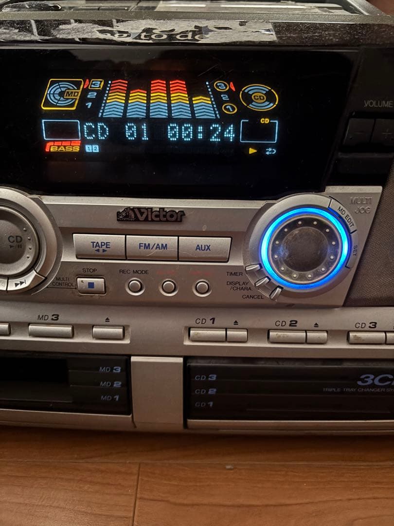 ジャンク Victor RC-MD77 ポータブルシステム