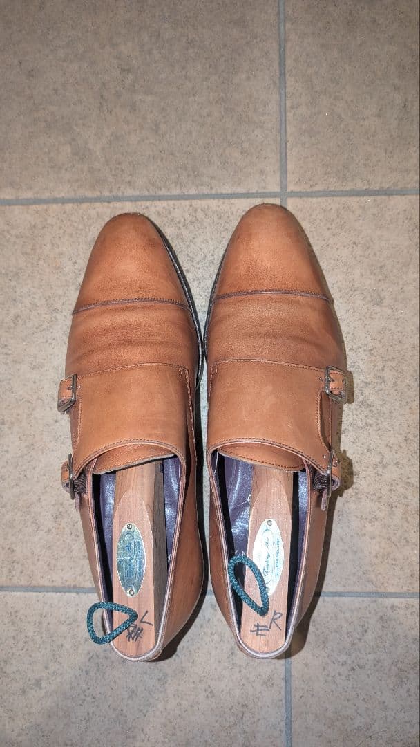 シューツリー込】カルミナ ダブルモンク トレーディングポスト別注 ケア済