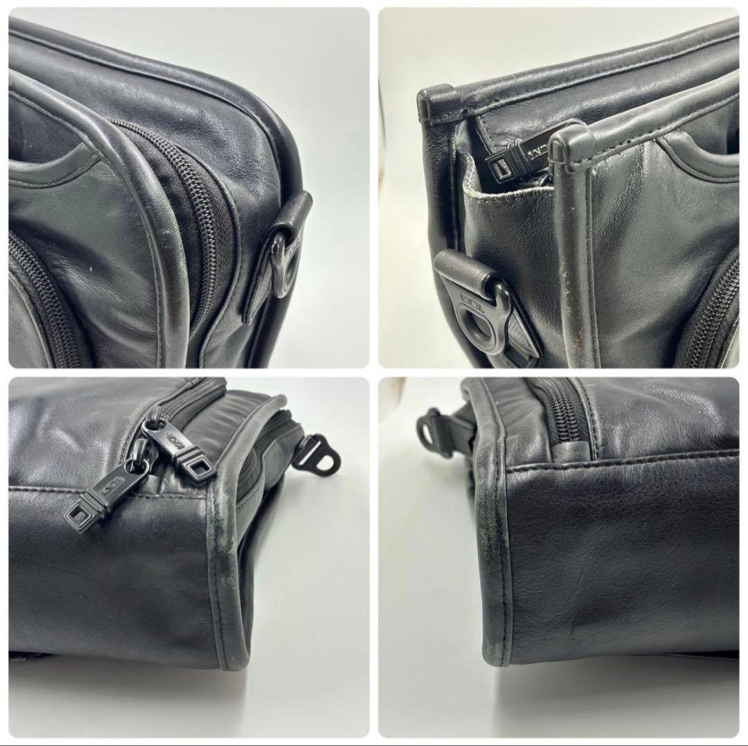 《状態良》TUMI ブリーフケース レザー ビジネスバック ブラック