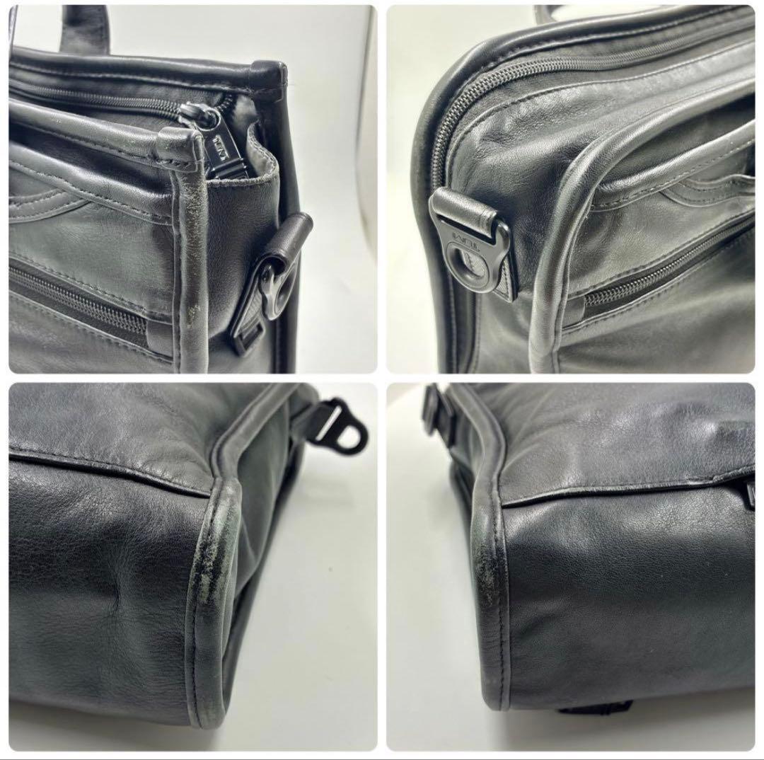 《状態良》TUMI ブリーフケース レザー ビジネスバック ブラック