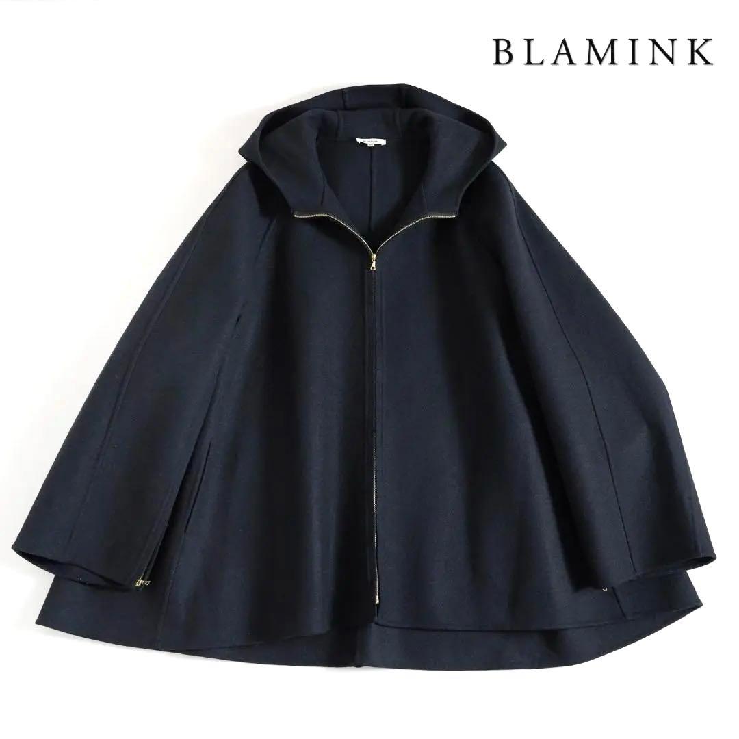 349y*定17万 美品 ブラミンク ダブルフェイス フーデッド コート