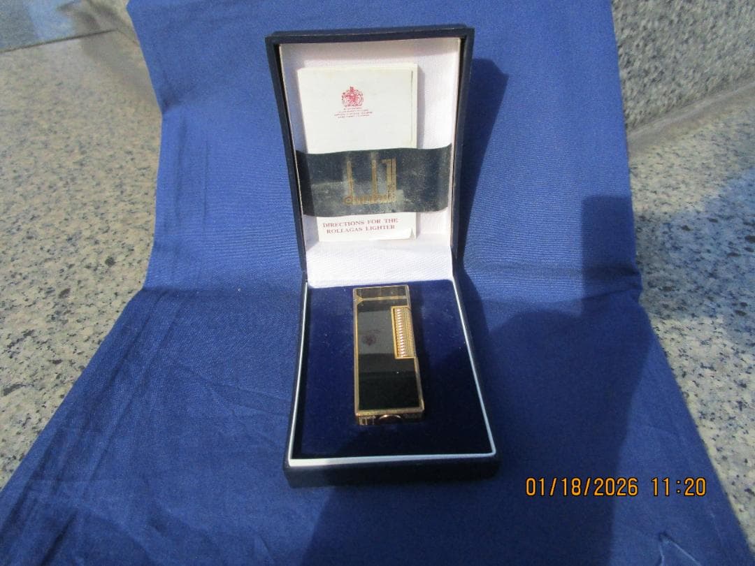 ダンヒル　ガスライター　箱・説明書あり　発火未確認　程度は良さそうです。 ダンヒルガスライター ゴールド 箱 説明書付き｜Yahoo!フリマ（旧