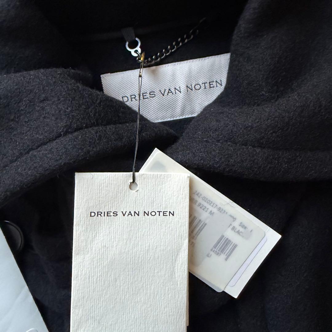 dries van noten 24aw ブラック クロップド ダッフルコート - メルカリ