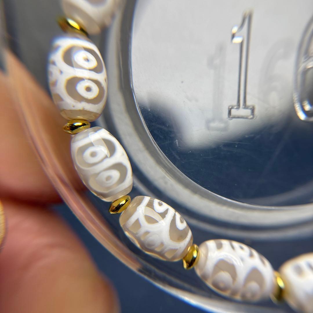 もんちゃん様専用瑪瑙 龍眼天珠+馬天珠 ブレス 1-1 - メルカリ