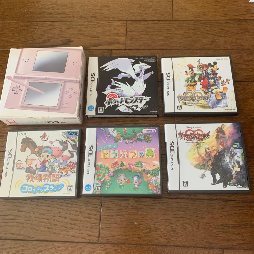 ニンテンドーDS 本体 ソフト5本 まとめ売り - メルカリ