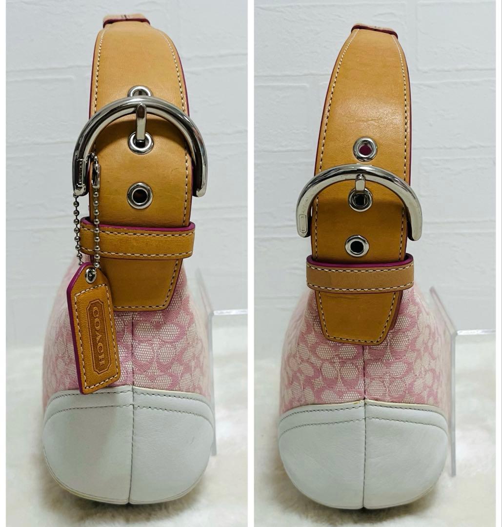 美品✨COACHコーチ アクセサリーポーチ 6351 シグネチャー 希少カラー