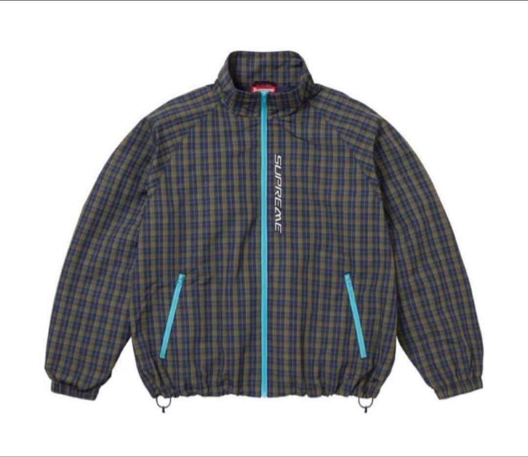SUPREME チェック柄ナイロンジャケット Supreme グリーン・ブラックチェック ナイロンジャケット - メルカリ
