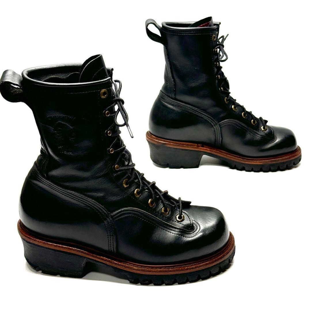 CHIPPEWA チペワ ロガーブーツ ブラック 91016 白タグ USA製 - メルカリ