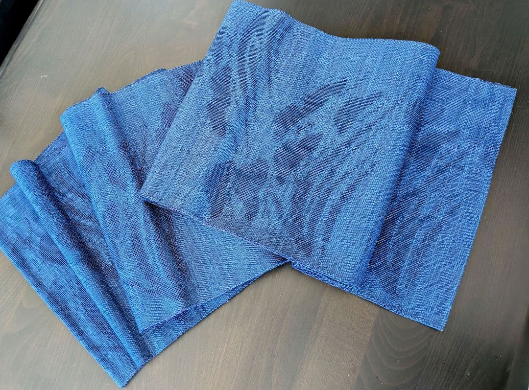 正絹 夏帯 松透かし織