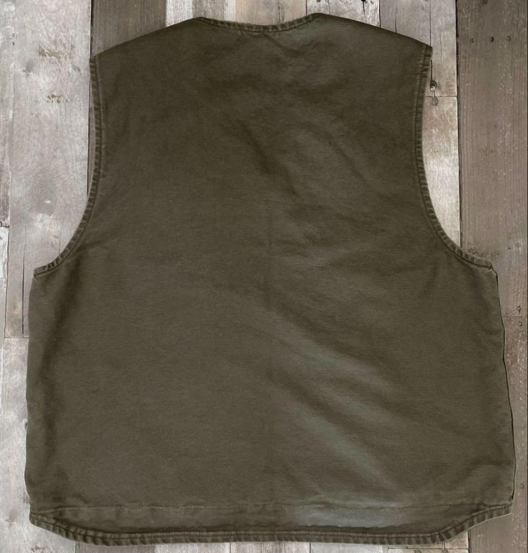 Carhartt カーハート ダックベスト サイズXL カーキ - メルカリ