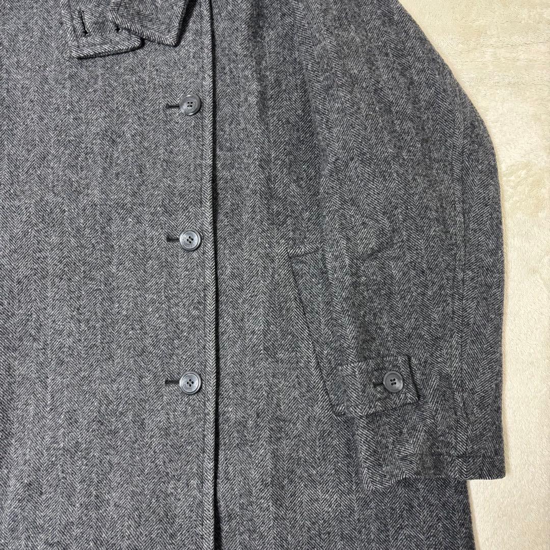 2023AW】relume☆尾州ウールスーパー100モッサスタンドコートグレー