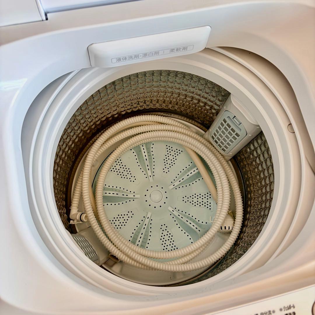 2022年製 AQUA 全自動洗濯機 AQW-V8M 8.0kg 風呂ポンプ付き