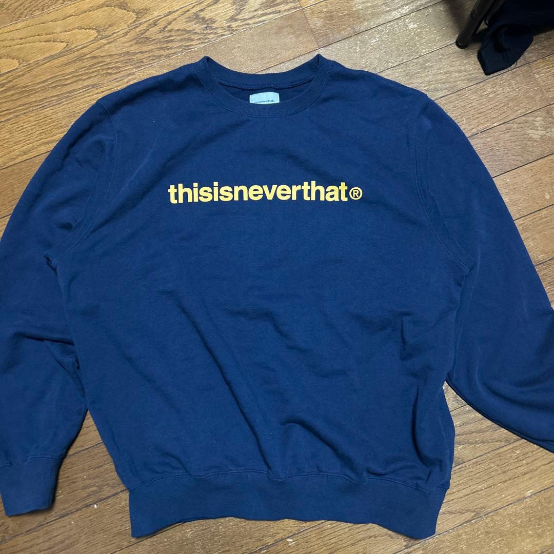 thisisneverthat® ネイビー スウェット XL - メルカリ