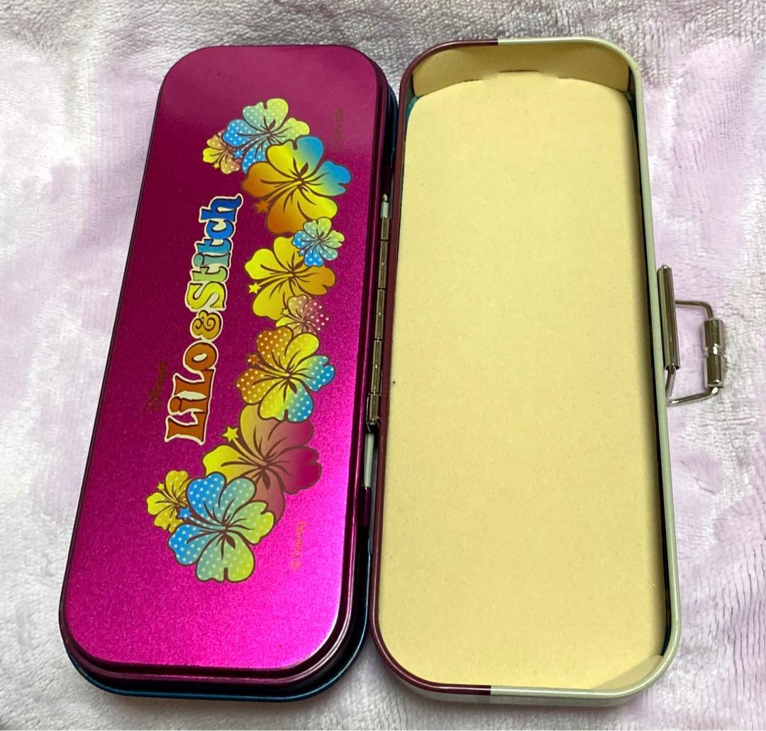 スティッチ＆スクランプ 3段缶ペンケース 筆箱 平成レトロ ディズニー