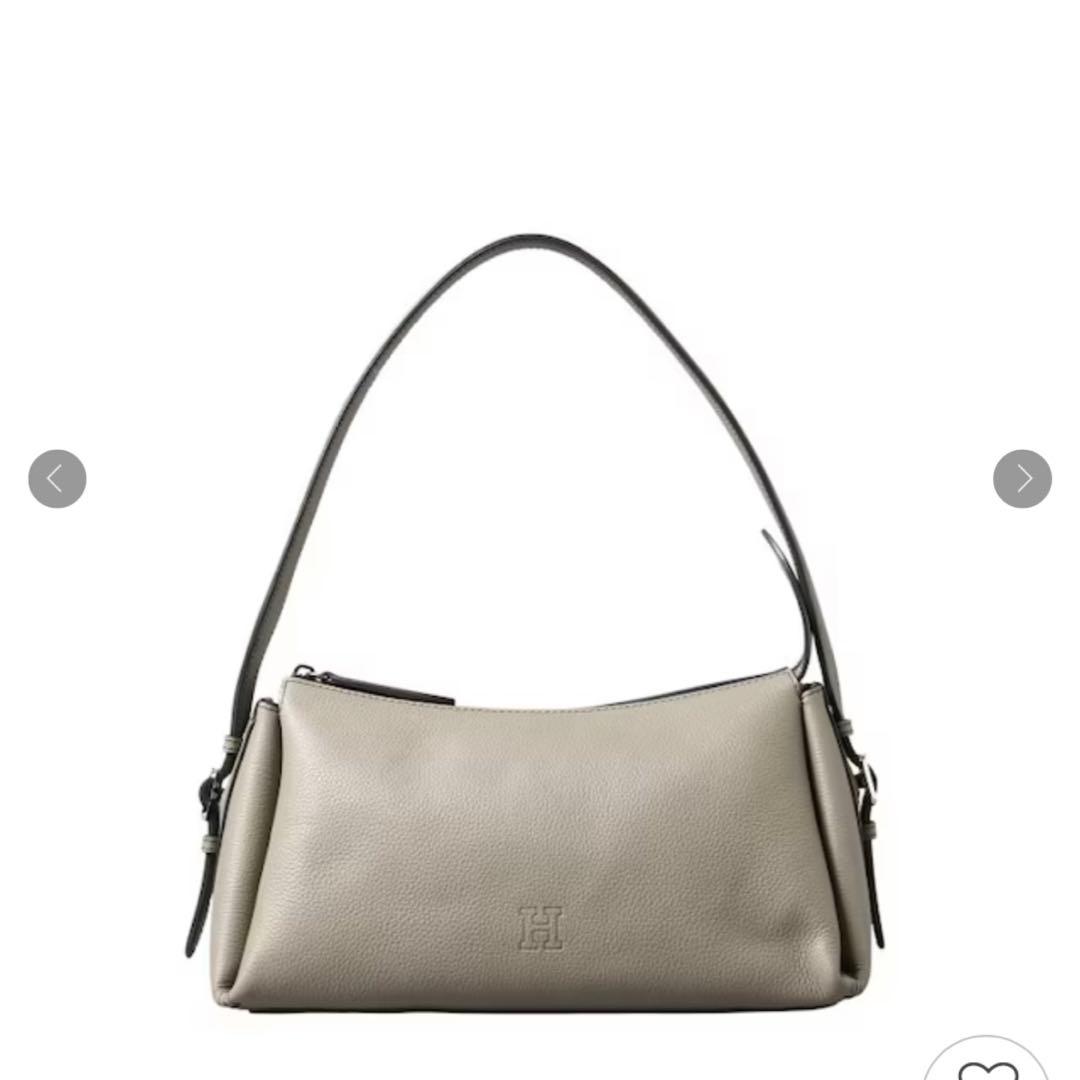 最新【極美品】ヒロフ サルト ハンドバッグ 上品コーデ グレージュ