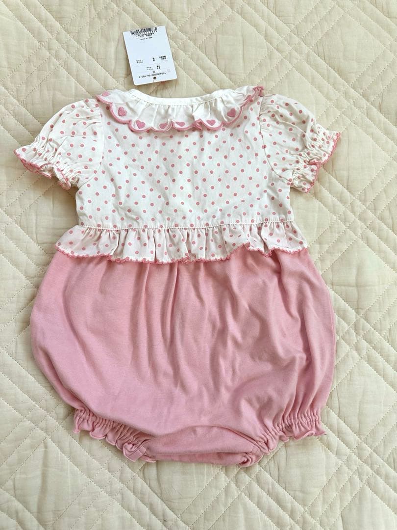 丸*様 うさぎポケット付きロンパース