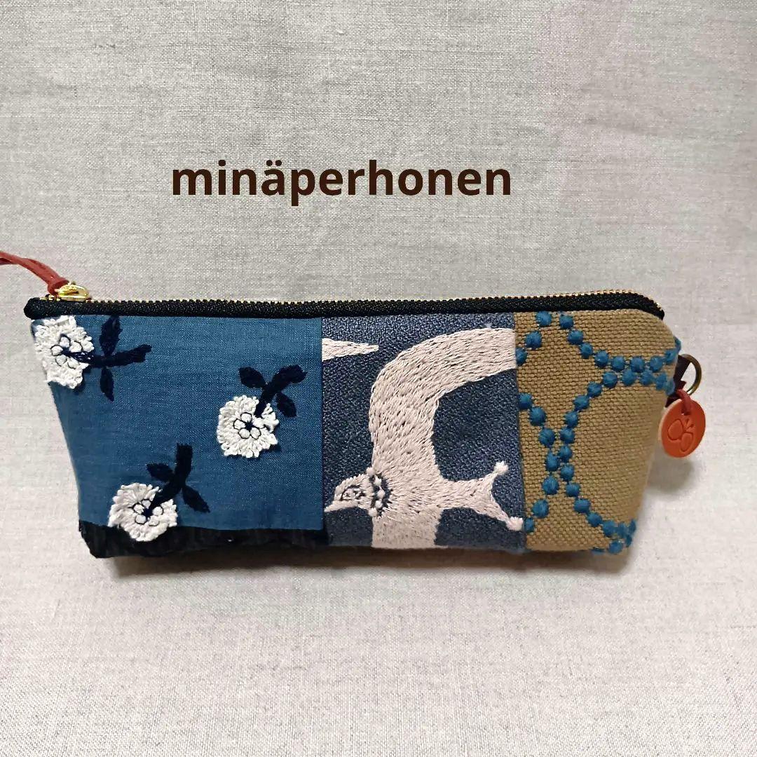 ミナペルホネン パッチワーク マルチポーチ ハンドメイド - メルカリ