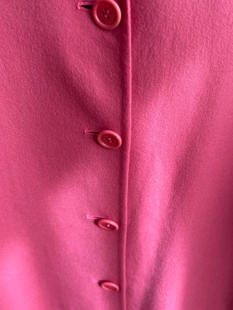 Loropianaロロピアーナピンク 七分袖 ボタン付き ワンピースの通販はau