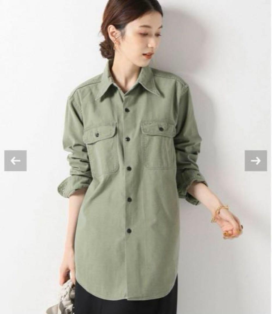 マディソンブルー カーキ ハンプトン バックサテンシャツ - メルカリ