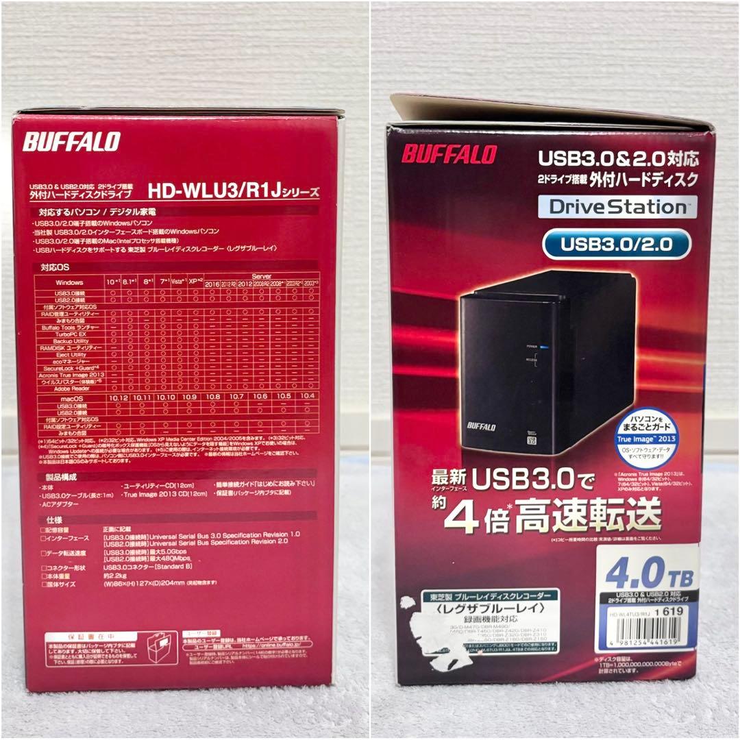 BUFFALO HD-WLU3/B1 J 4.0TB 外付けハードディスク