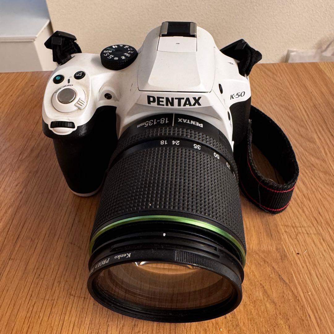PENTAX K-50 18-135mm レンズ ホワイト - メルカリ