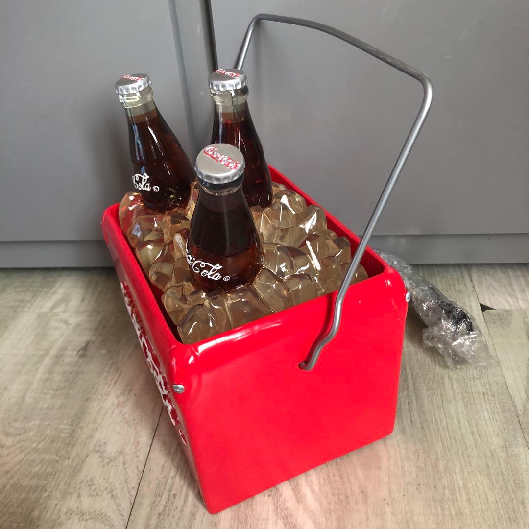希少アメリカビンテージコカコーラボトル水が流れて光るクーラー