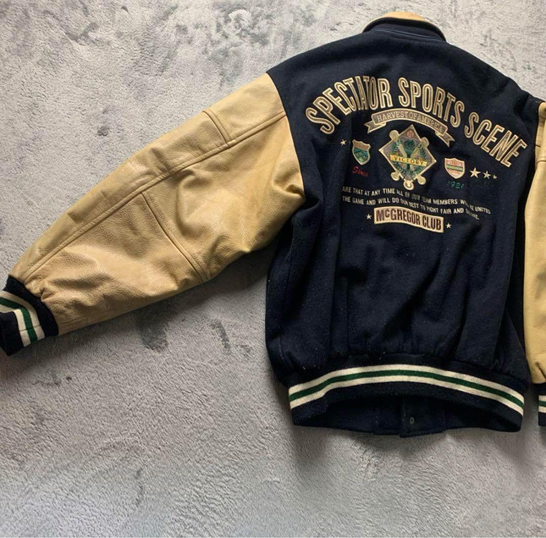 マクレガー McGREGOR スタジャン 袖レザー ヴィンテージ - メルカリ