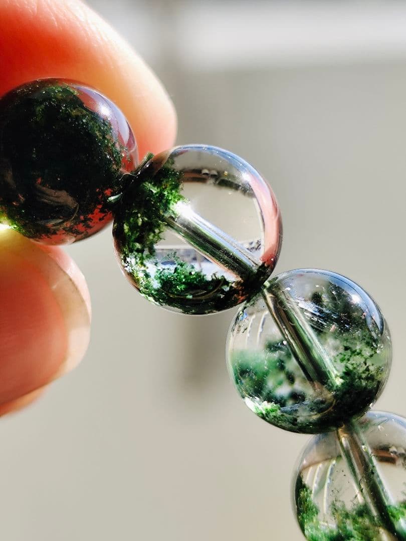 グリーンガーデンクォーツ 10ミリ K00688◇透明感◇