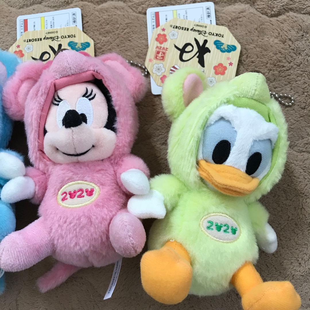 ミッキー ミニー プーさん ドナルド ぬいぐるみバッジ 干支 2020年