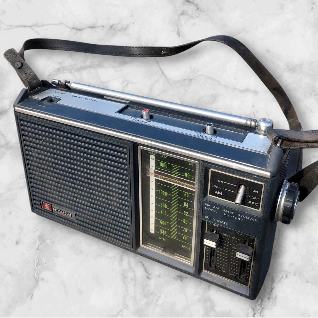 昭和レトロ 日立 AM/FMトランジスターラジオ KH-1047 中古 - メルカリ