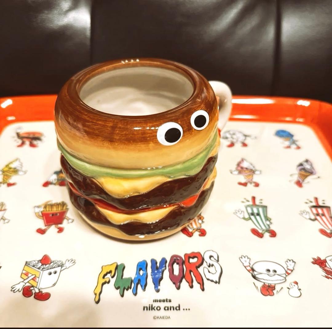 ニコアンド FLAVORS ハンバーガーマグ ドーナツマグ マグカップ2個