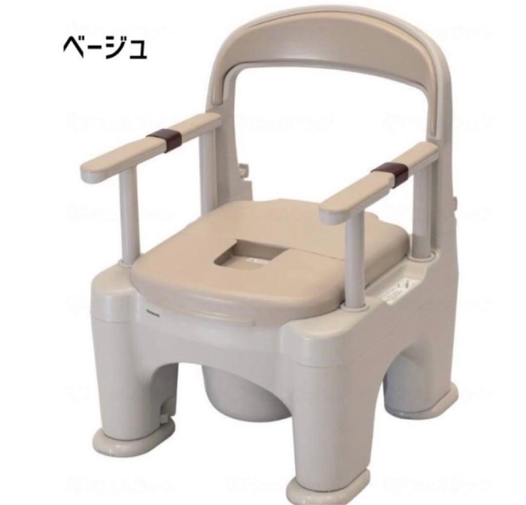 パナソニックポータブルトイレ 座楽　PN-L30200 ベージュ ポータブルトイレ＜座楽＞ラフィーネ｜排泄用品｜介護用品・設備