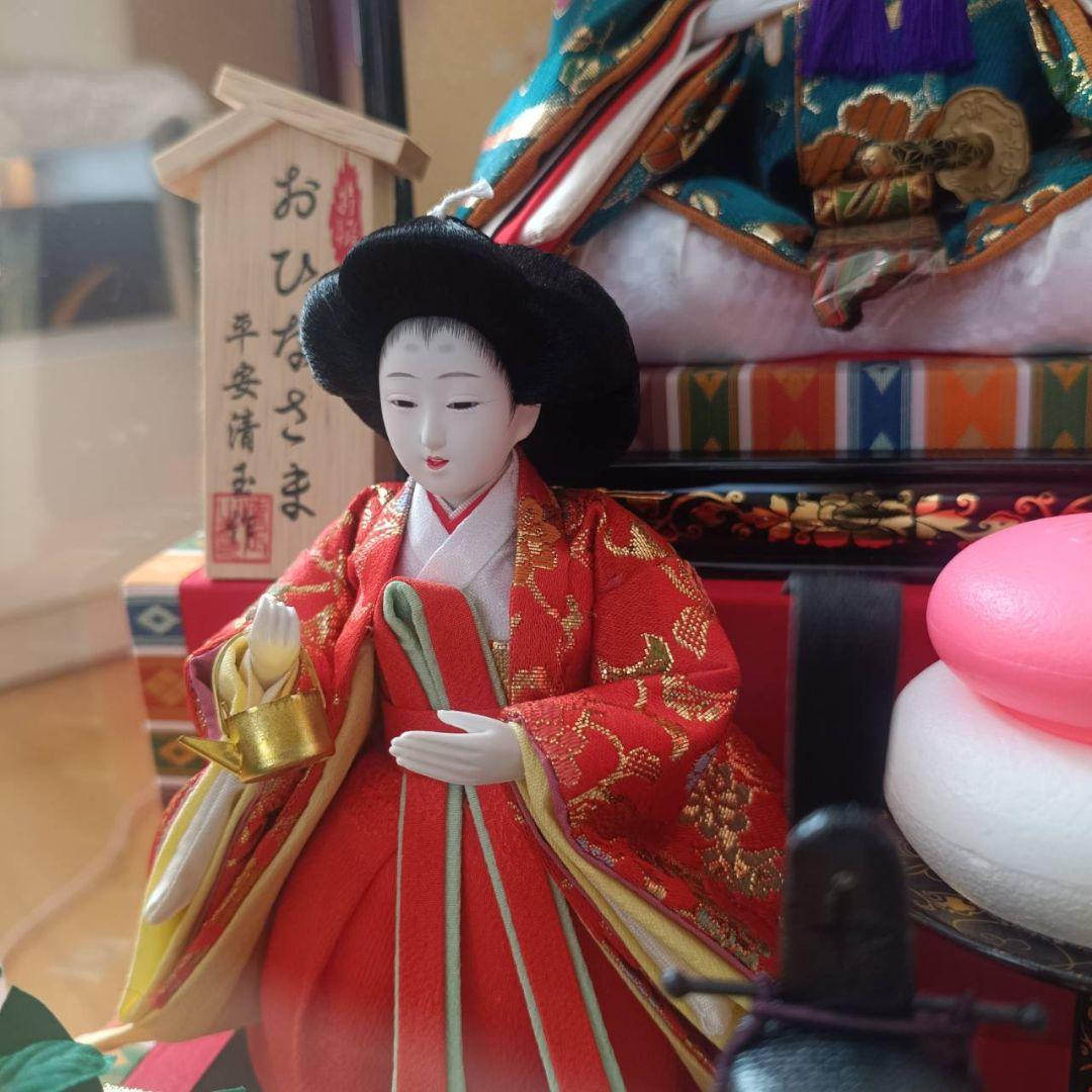 東*父様 値下げしました！】雛人形セット ガラスケース付き - メルカリ