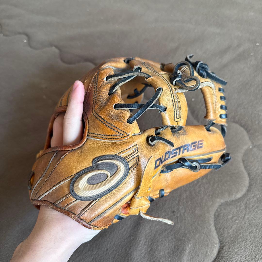 ゴールドステージ　内野手用　軟式　asics ASICS 軟式グラブ GOLD STAGE 内野手用 右投げ 型崩れなし ASICS