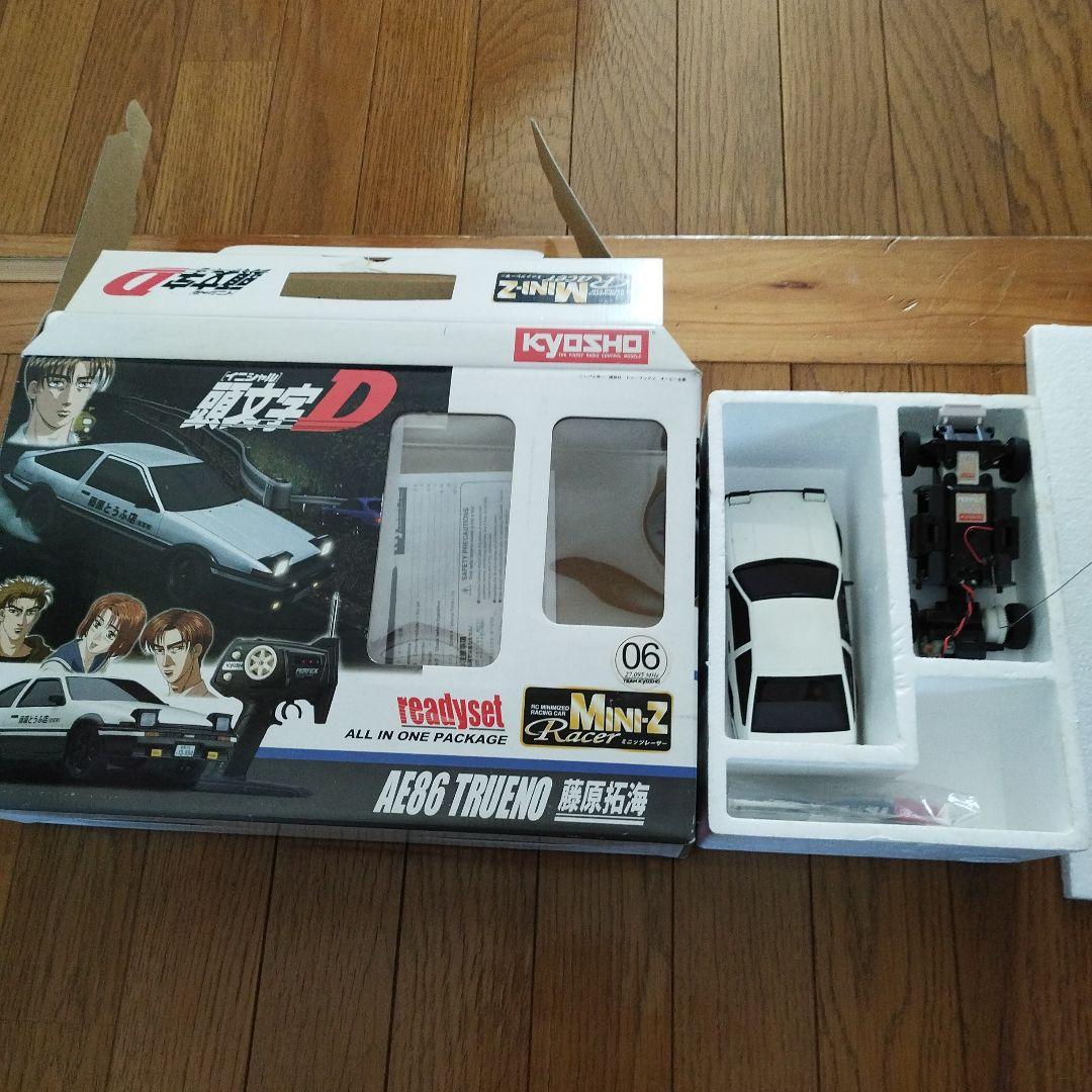 【今月限り】ミニッツレーサー　イニシャルD　藤原拓　AE86　TRUENO ミニッツ（MINI-Z）AWDのボディを交換。イニシャルD:トヨタ