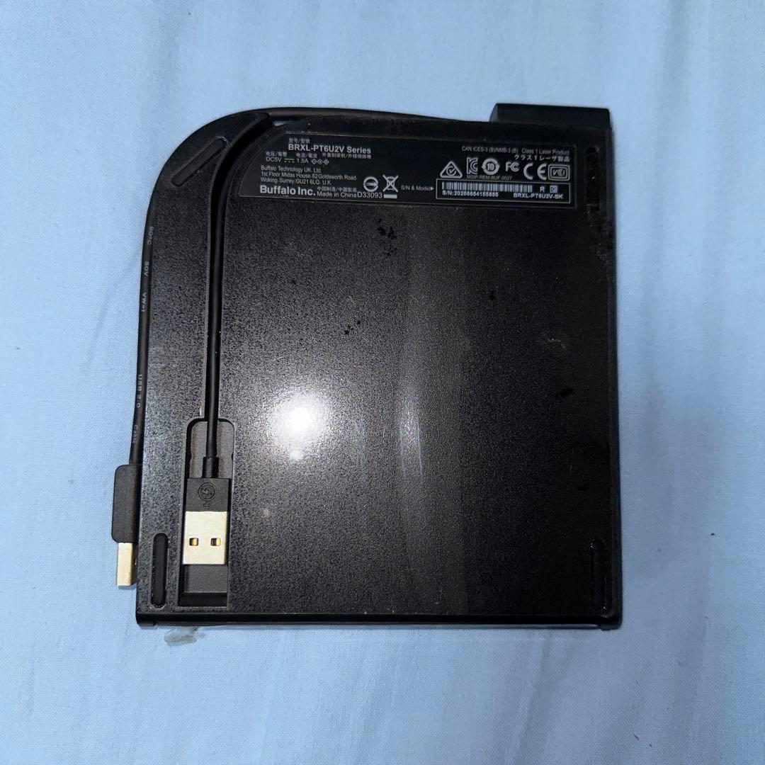 BUFFALO BRXL-PT6U2V-BK 外付BDドライブ 美品 Mac対応 - メルカリ