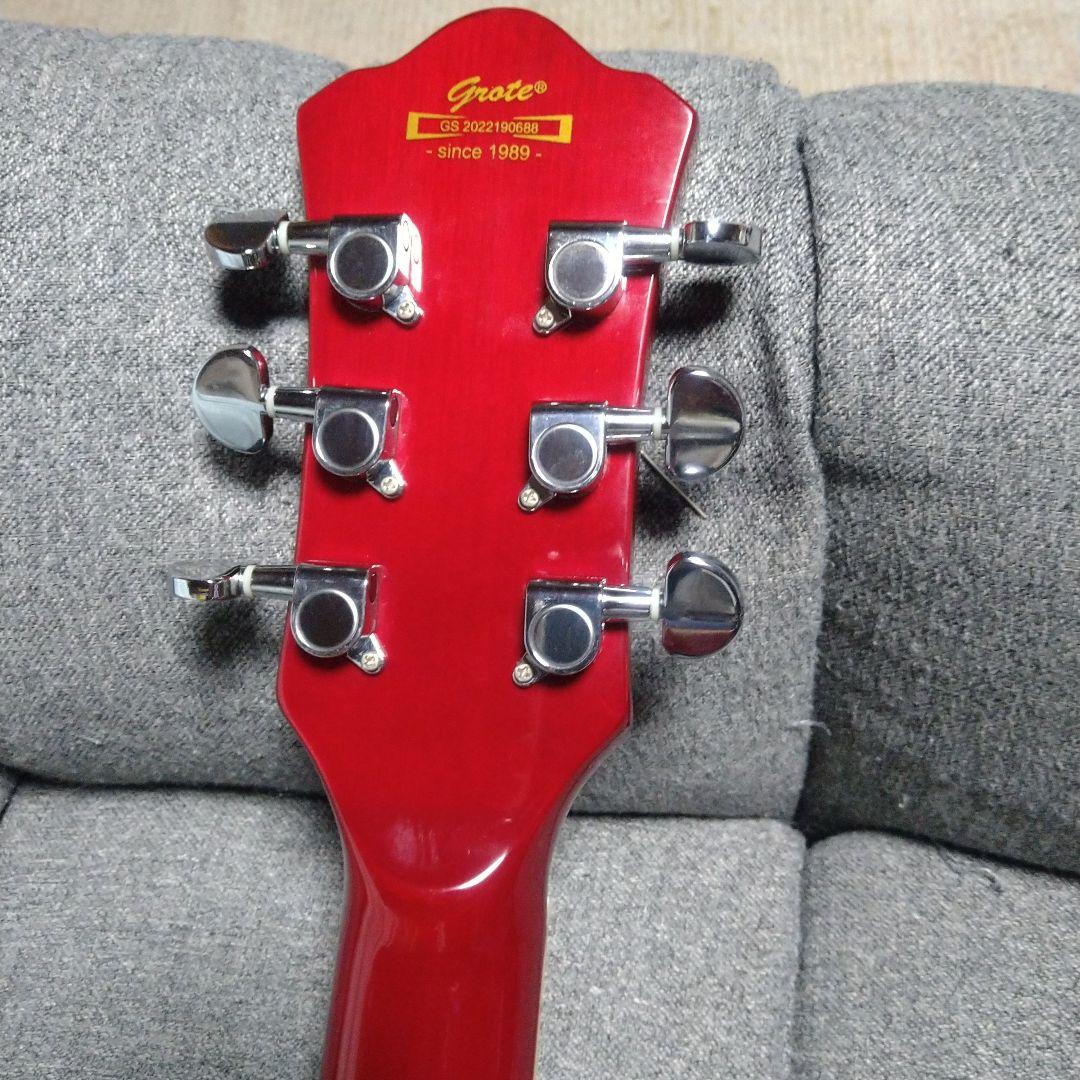 Grote セミアコースティックギター レッドの通販はau PAY マーケット