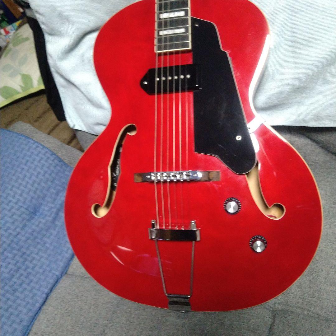 Grote セミアコースティックギター レッドの通販はau PAY マーケット