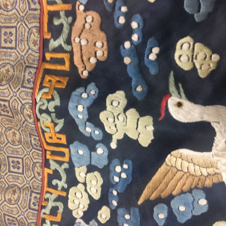 刺綉 中国美術 清時代 官服补子 - メルカリ