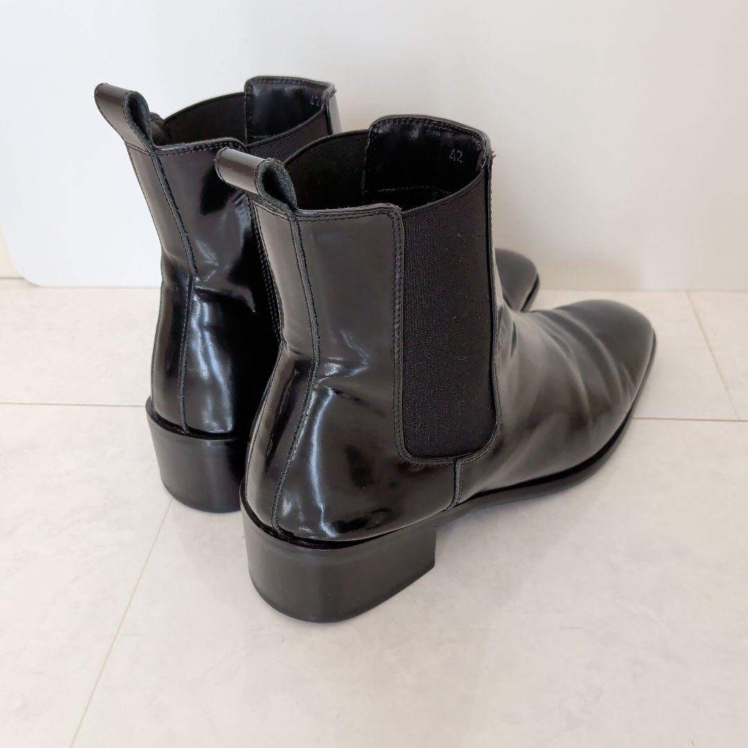美品】Lui's ルイス ヒールサイドゴアブーツ ブラック サイズ42 - メルカリ